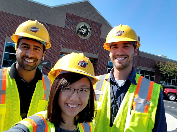 Annie has interned twice for Bechtel Corporation.