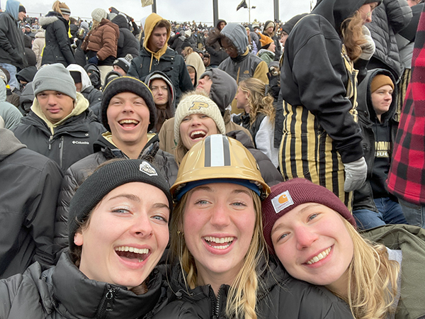 Carly said she was uneasy about making friends coming in as a junior, but 