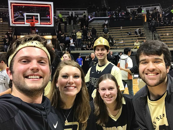 Charlie is a big Boilermaker basketball supporter.