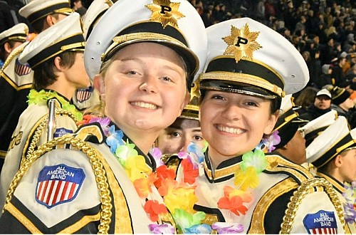 Jenna is a section leader on the Purdue All-American Marching Band.
