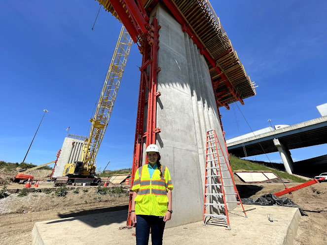 Kyra co-ops for HNTB in Indianapolis. The experience she has gained there, she said, has been invaluable.