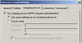 Internet E-mail Settings