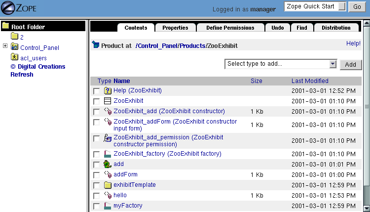 Product with a ZClass