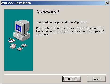 Beginning the installer