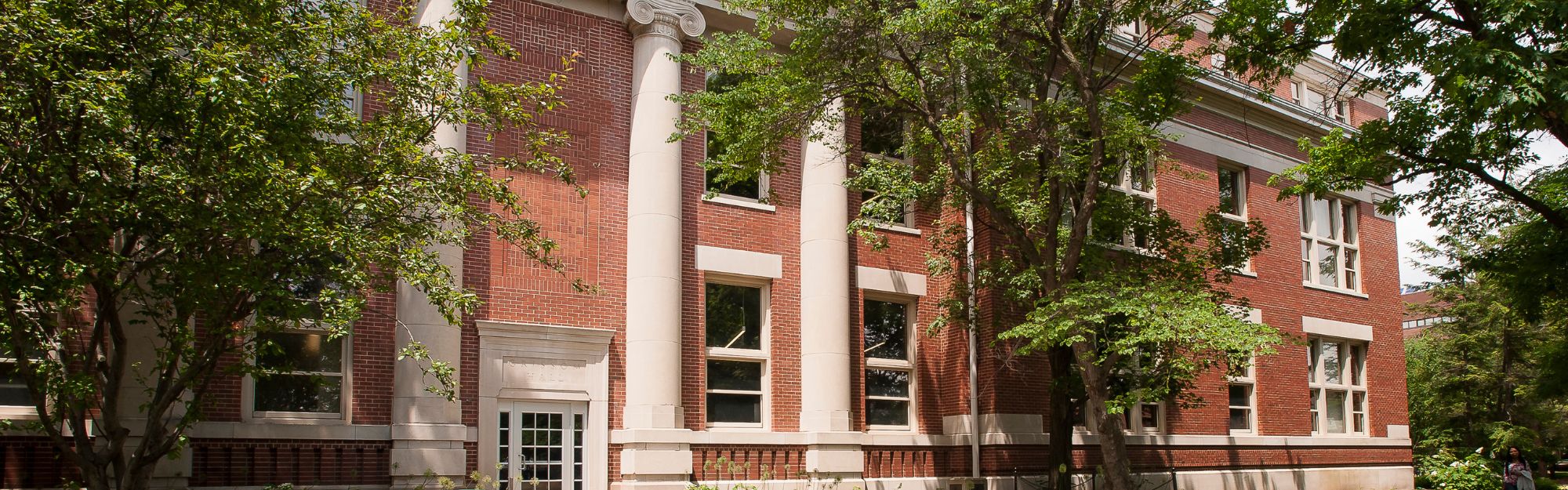 Photo of Grissom Hall in spring