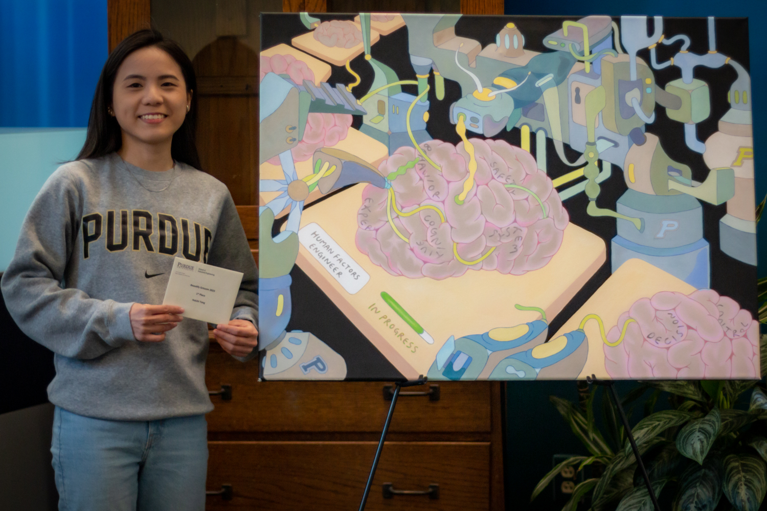 Huichi Yang and her artwork